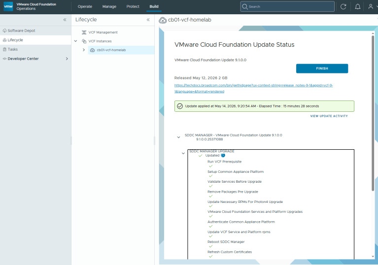 VMware Cloud Foundation 9: Upgrade to 9.1 – Part 2: Upgrading SDDC ...